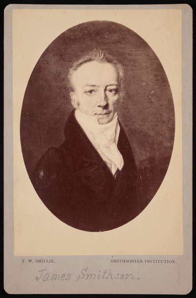 Portræt af James Smithson 1765-1829, 1816 fotograferet 1870