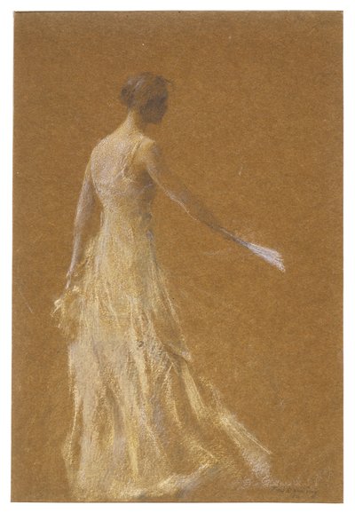 Dame i gult af Thomas Wilmer Dewing