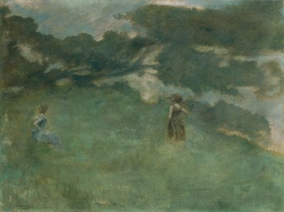 Eremit-drossel af Thomas Wilmer Dewing