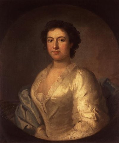 Portræt af sangerinden Susannah Maria Cibber af Thomas Wollaston