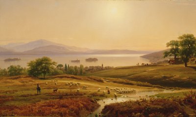 Morgen ved Lago Maggiore, 1860 af Thomas Worthington Whittredge