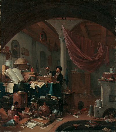 En alkymist i sit studie af Thomas Wyck
