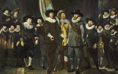 Civic Guard of the III District of Amsterdam, under kommando af kaptajn Allaert Cloeck og løjtnant Lucas Jacobsz Rotgans, 1632 af Thomas de Keyser