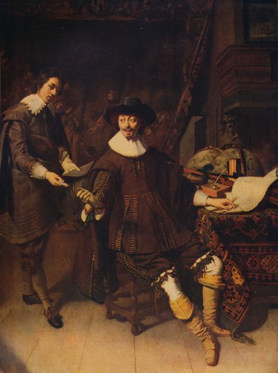 Constantijn Huygens og hans kontorist, 1627, c1915 af Thomas de Keyser