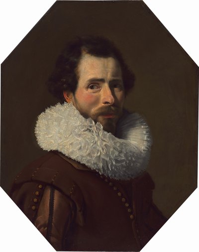 Portræt af en gentleman iført en fancy ruff af Thomas de Keyser