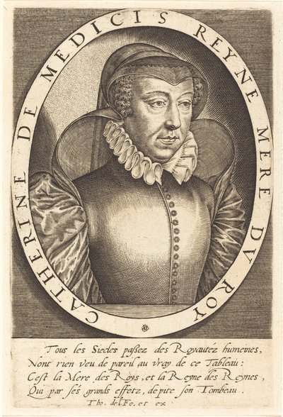 Catherine de Medici, dronning af Frankrig af Thomas de Leu