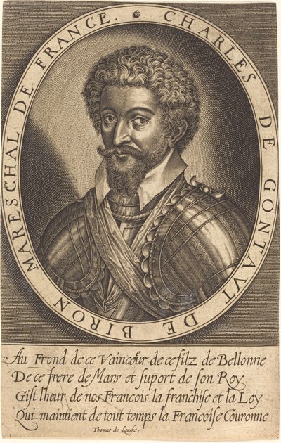Charles de Gontaut, hertug af Biron af Thomas de Leu