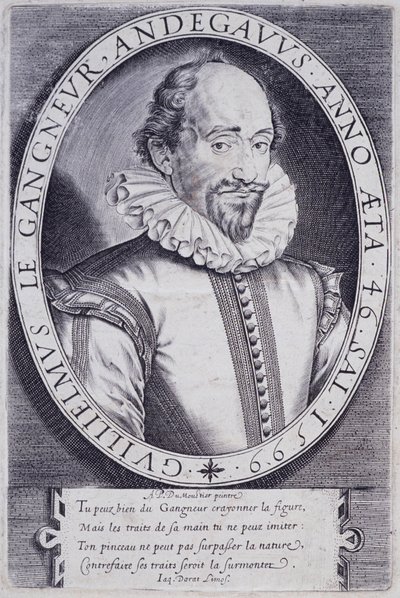 Portræt af Guillaume Le Gangneur (1553-1624), sekretær for den franske konges kammer af Thomas de Leu