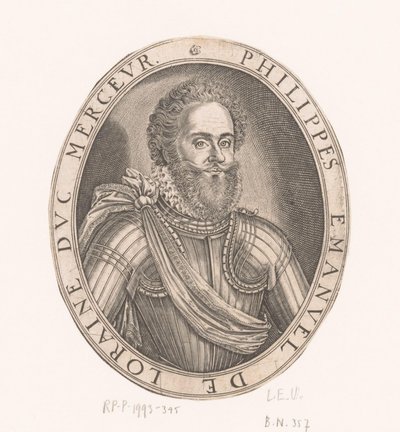 Portræt af Philippe-Emmanuel de Lorraine, hertug af Mercoeur af Thomas de Leu