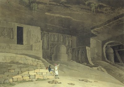 En del af Kanaree Caves, Salsette, plade 62 fra 