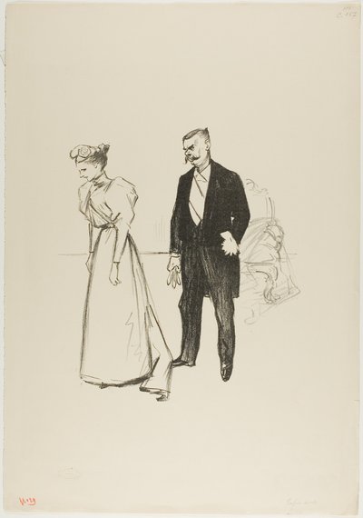Endelig alene! af Théophile Alexandre Pierre Steinlen