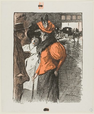 Samtale af Théophile Alexandre Pierre Steinlen