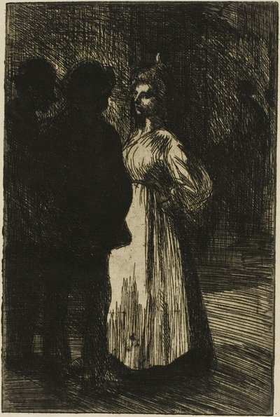 Samtale om natten af Théophile Alexandre Pierre Steinlen