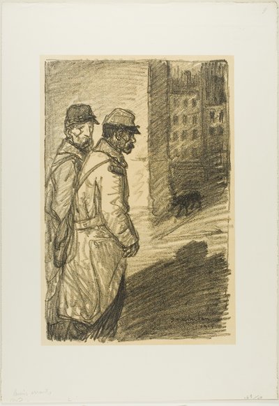 Vildfarne hunde af Théophile Alexandre Pierre Steinlen