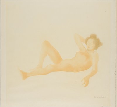 Liggende kvinde af Théophile Alexandre Pierre Steinlen