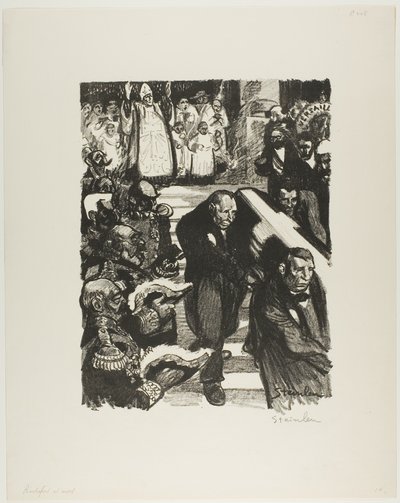 Rochefort er døende! Rochefort er død! af Théophile Alexandre Pierre Steinlen