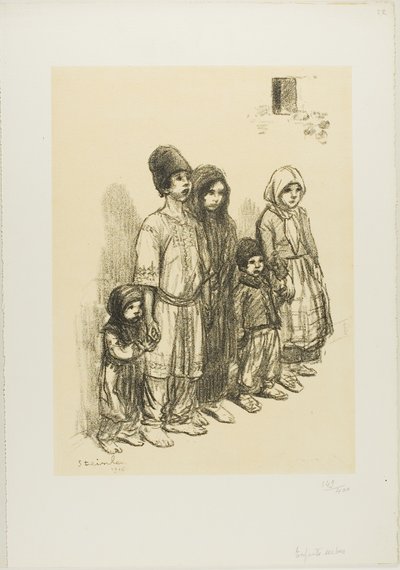 Serbiske børn af Théophile Alexandre Pierre Steinlen