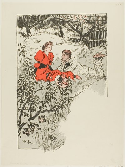 Forår af Théophile Alexandre Pierre Steinlen
