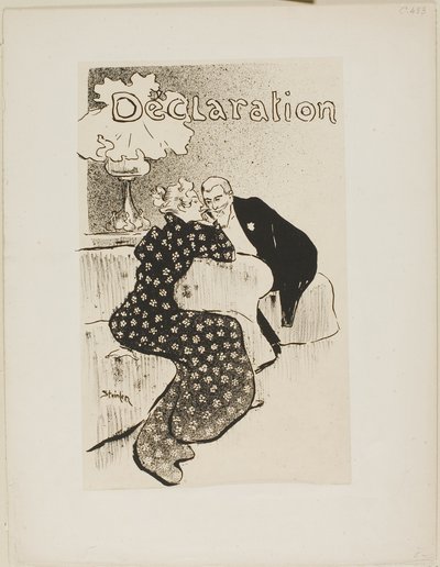 Erklæringen af Théophile Alexandre Pierre Steinlen