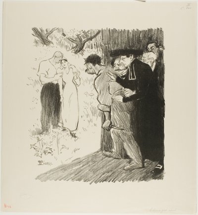 Det sidste bagholdsangreb af Théophile Alexandre Pierre Steinlen