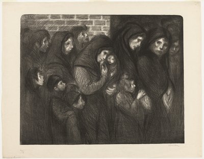 Enkerne fra Courrières af Théophile Alexandre Pierre Steinlen