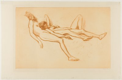 To nøgne modeller af Théophile Alexandre Pierre Steinlen