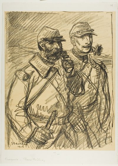 To soldater af Théophile Alexandre Pierre Steinlen