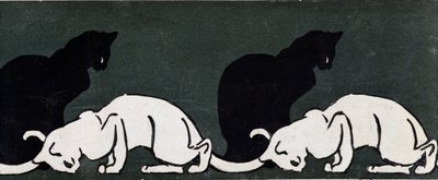 Cats af Steinlen af Théophile Alexandre Steinlen