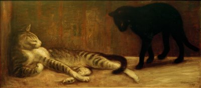 Kat og fisse af Théophile Alexandre Steinlen