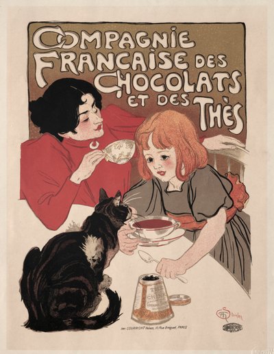 Compagnie Française des Chocolate et des Thés af Théophile Alexandre Steinlen