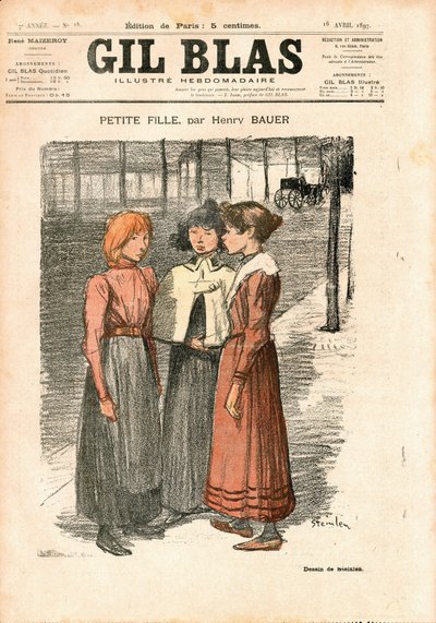 Cover af "" Gil Blas"" af Théophile Alexandre Steinlen