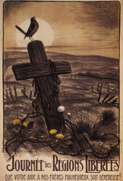 De befriede områders dag, 1919 af Théophile Alexandre Steinlen