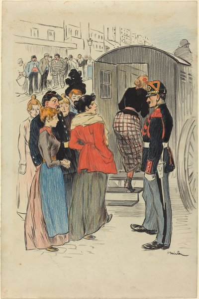 The Roundup, 1893. af Théophile Alexandre Steinlen