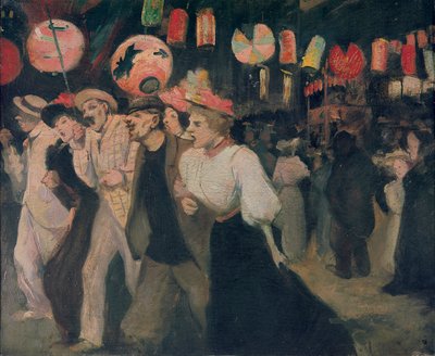 14. juli 1895 i Montmartre Montmartre, 14. juli 1895, 1895. af Théophile Alexandre Steinlen
