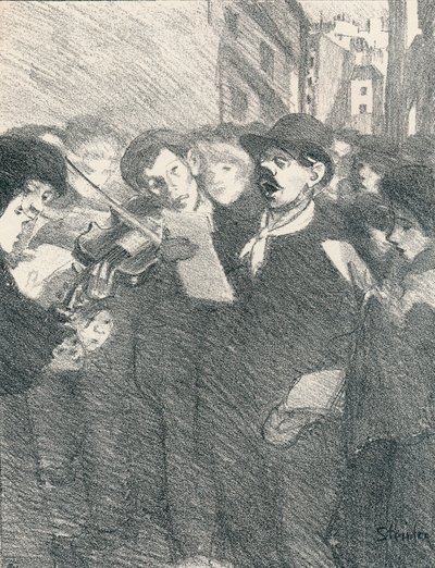 Lile Des Baisers fra Songs Of Women, 1897, 1898 af Théophile Alexandre Steinlen