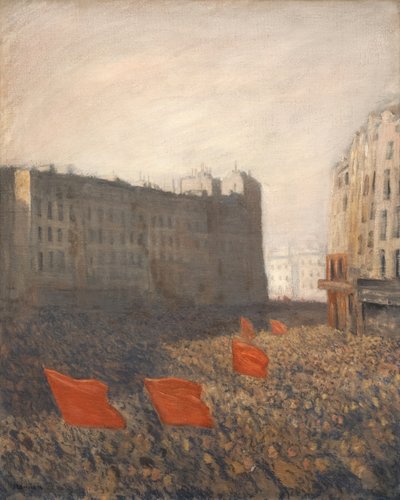 Folkelig demonstration, ca. 1903. af Théophile Alexandre Steinlen