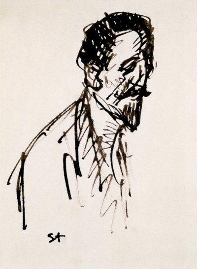 Portræt af Jehan Rictus, det 20. århundrede af Théophile Alexandre Steinlen