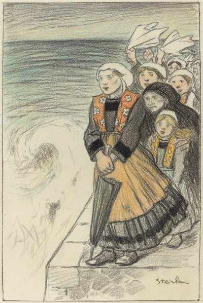 Sømandskoner, 1896. af Théophile Alexandre Steinlen