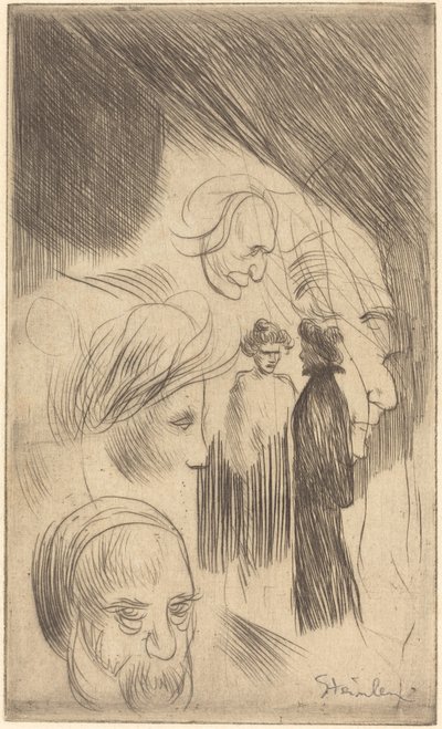 Skitseplade af Théophile Alexandre Steinlen