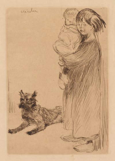 Den store søster (La Grande Soeur) af Théophile Alexandre Steinlen