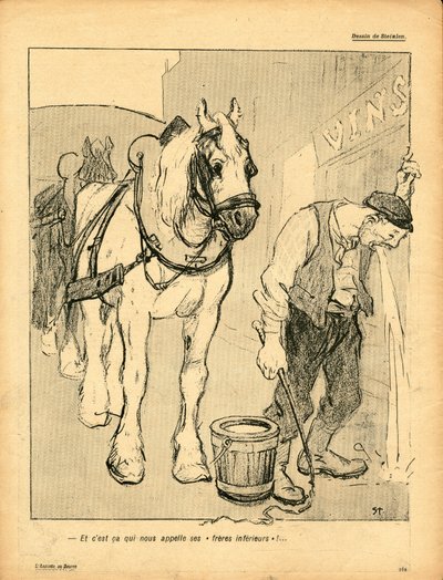 Smørtallerkenen, satirisk i farver af Théophile Alexandre Steinlen