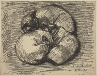 Kattene: Tsching, Batzar og Blanc-Blanc af Théophile Alexandre Steinlen
