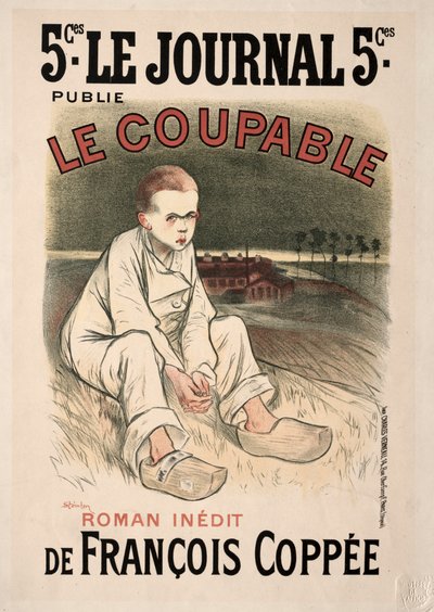 Den skyldige, 1896. af Théophile Alexandre Steinlen