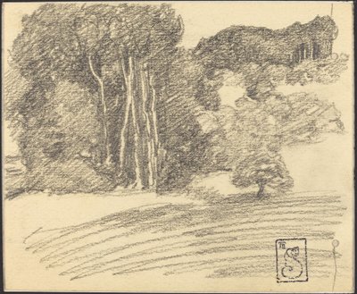 Skoven ved Courdemanche af Théophile Alexandre Steinlen