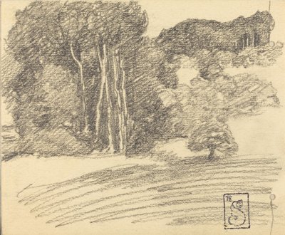 Skoven ved Courdemanche, 1895. af Théophile Alexandre Steinlen