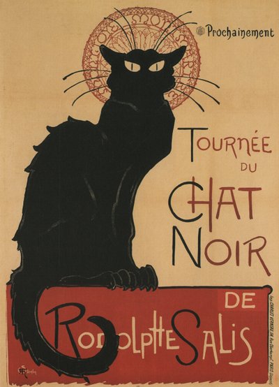 Black Cat Tour, 1896 af Théophile Alexandre Steinlen