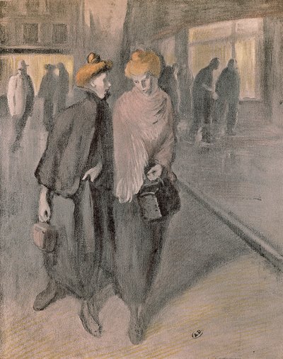 Arbejdende kvinder, omkring 1900 (tegning) af Théophile Alexandre Steinlen