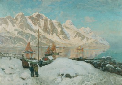 Nordnorge (olie på lærred) af Thorolf Holmboe