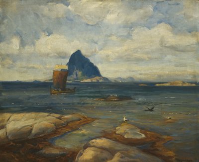 Sommerdag, Roest (maleri) af Thorolf Holmboe