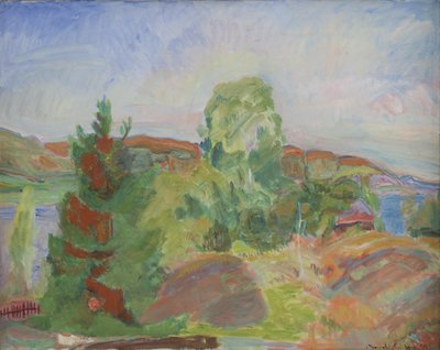 Midsommer. Landskab af Thorvald Erichsen